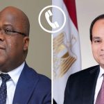 الرئيس السيسي يتلقى إتصالا هاتفيا من رئيس الكونجو الديموقراطية فيليكس تشيسيكيدي