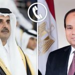 الرئيس السيسي يجري اتصالاً هاتفياً مع الامير تميم بن حمد ال ثاني امير قطر