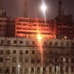 تجدد اشتعال النيران داخل مبنى سنترال رمسيس
