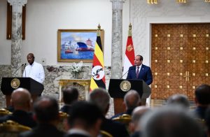 الرئيس السيسي يفتتح جلسة منتدى رجال الأعمال المصري الأوغندي
