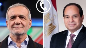الرئيس السيسي يتلقى اتصالاً هاتفياً من السيد / مسعود بزشكيان رئيس الجمهورية الاسلامية الايرانية
