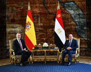 الرئيس السيسي و السيدة انتصار السيسي يستقبلان آلملك فيليبي السادس ملك اسبانيا و الملكة ليتيزيا في قصر الاتحادية