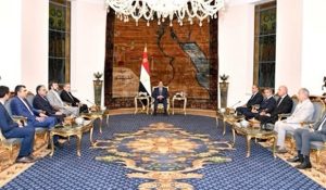 الرئيس السيسي يستقبل عباس عراقجي وزير خارجية جمهورية ايران الاسلامية و رافاييل جروسي مدير عام الوكالة الدولية للطاقة الذرية