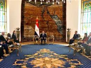 الرئيس السيسي يستقبل السيدة ساره الزعفراني رئيسة حكومة تونس