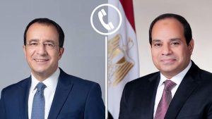الرئيس السيسي يتلقى اتصالاً هاتفياً من الرئيس نيكوس كريستودوليدس رئيس جمهورية قبرص