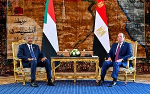 الرئيس السيسي يستقبل الفريق أول ركن عبد الفتاح البرهان رئيس مجلس السيادة الانتقالي للسودان