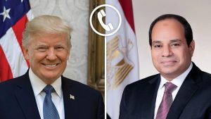 الرئيس السيسي يجري اتصالاً هاتفياً بالرئيس الامريكي دونالد ترامب